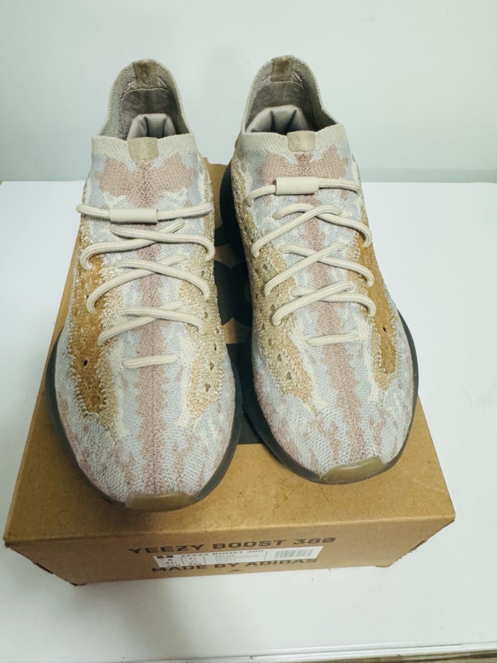 adidas Yeezy Boost 380 in Pepper/Tan/Pink Tones